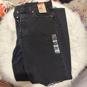 Levi’s 501 black denim jeans
